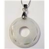 Image 1 : SILVER JADE 16"   NECKLACE