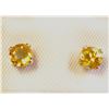 Image 1 : SILVER CITRINE(0.5CT)  EARRINGS