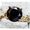 Image 1 : 10K YELLOW GOLD 2G BLACK DIAMOND (1.95+0.25CT)  RING (~SIZE 6.75)