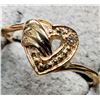 Image 2 : 10K YELLOW GOLD 1.54G NATURAL DIAMOND 0.02CT  RING (~SIZE 6.5)