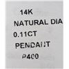 Image 2 : 14K YELLOW GOLD 0.2G NATURAL DIAMOND 0.1CT  PENDANT