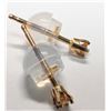 Image 2 : 14K YELLOW GOLD LAB DIAMOND 0.05CT  EARRINGS