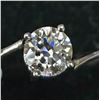 Image 1 : 14K WHITE GOLD 1.78G MOISSANITE 0.76CT   RING (~SIZE 6.75)