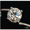 Image 2 : 14K WHITE GOLD 1.78G MOISSANITE 0.76CT   RING (~SIZE 6.75)