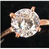 Image 1 : 10K ROSE GOLD 2G MOISSANITE 1.2CT  RING (~SIZE 6)