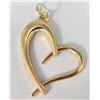 Image 1 : 10K YELLOW GOLD 0.72G HEART  PENDANT