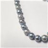 Image 2 : SILVER FRESH WATER PEARL AND CZ 17"  NECKLACE