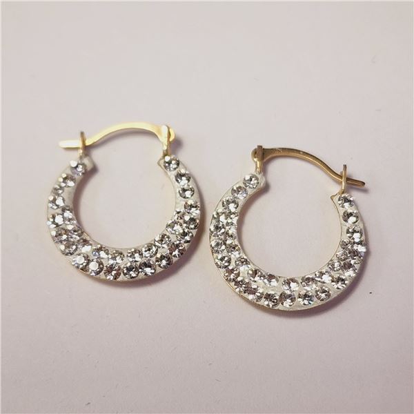 10K YELLOW GOLD 0.83G CZ   EARRINGS