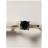 Image 1 : 10K YELLOW GOLD BLACK DIAMOND(0.5CT)  RING (~SIZE 6)(RING IS RESIZABLE FOR $40) (~WEIGHT 1.86G)