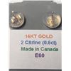 Image 2 : 14K YELLOW GOLD CITRINE(0.6CT)  EARRINGS