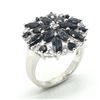 Image 2 : SILVER BLUE SAPPHIRE(2.85CT) RHODIUM PLATED RING (~SIZE 7) (~WEIGHT 4.9G)
