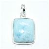 Image 1 : SILVER LARIMAR(5.4CT) HAND MADE PENDANT (~WEIGHT 2.75G)