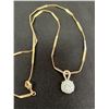 Image 2 : 18K GOLD PLATED CLUSTER NECKLACE - ADJUSTABLE 18" CHAIN