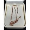 Image 2 : 18K ROSE GOLD NECKLACE STAMPED 740 ITALY 17.5" LONG