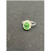 Image 1 : RING WITH GREEN GEM SIZE 4
