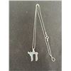 Image 1 : STERLING SILVER NECKLACE WITH STERLING SILVER PENDANT