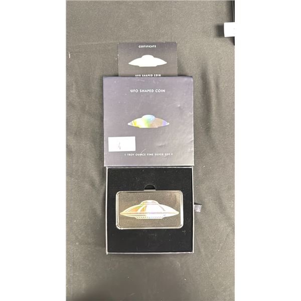 1 TROY FINE SILVER UFO SHAPED $2 COIN *TAX EXEMPT*