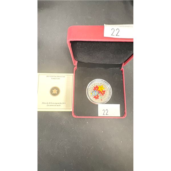 2013 $20 FINE SILVER COIN - CANDY CANE *TAX EXEMPT*