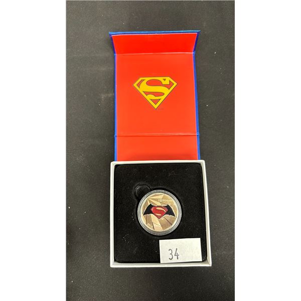 2016 $10 SUPERMAN/BATMAN FINE SILVER  COIN2016 $10 SUPERMAN/BATMAN COIN *TAX EXEMPT*