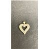 Image 1 : 10K GOLD DIAMOND HEART PENDANT APPROX 3.6 GR