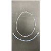Image 1 : STERLING SILVER BRACELET AND NECKLACE APPROX 36.6 GR