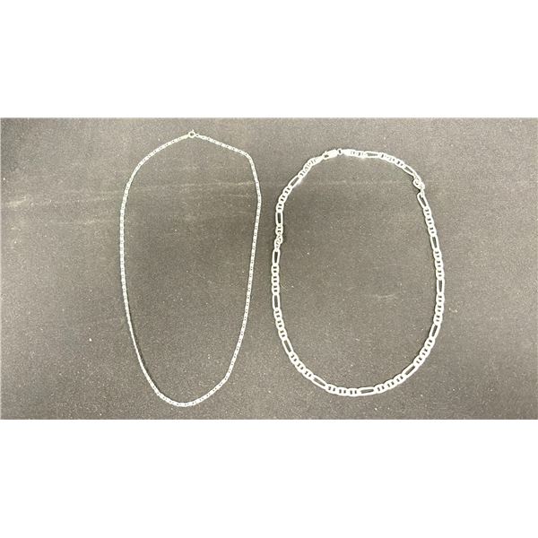 STERLING SILVER NECKLACES  APPROX 29.1 GR