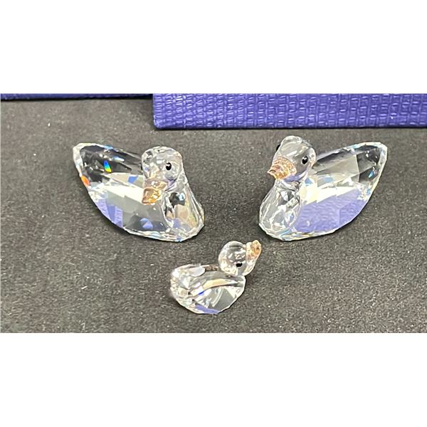 SWAROVSKI CRYSTAL DUCK FAMILY