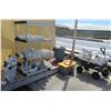 Image 1 : Shelf, Wagon & Contents: Misc PVC Pipe Sections, Fittings, etc