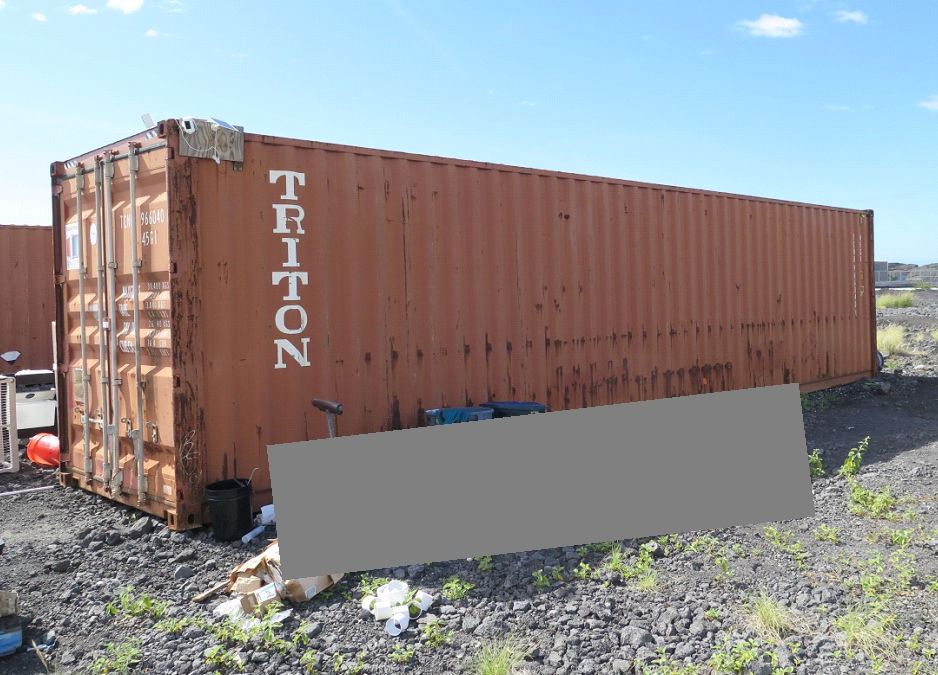 Red40 Container Red 40' Shipping Container (Contents & Exterior Items Not Included ...