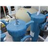 Image 2 : Qty 4 Blue Filter Housings w/ Piping & Gauge