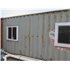Image 8 : Modified 40-Ft Shipping Container w/ Door, Windows & Framed Interior (loose contents not included)