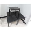 Image 1 : Black Coffee and End Table Set - 2