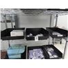 Image 1 : Black Stackable Parts Bin w/Asst. Tags, Shelf Clips
