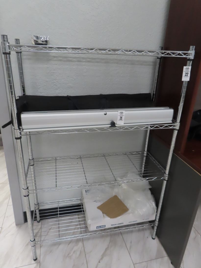 Metro 4 Shelf Chrome Rack