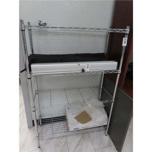 Metro 4 Shelf Chrome Rack