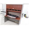 Image 1 : Grey w/Cherry Desk w/Upper