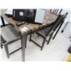 Image 1 : Faux Marble Breakroom Table w/4 Chairs