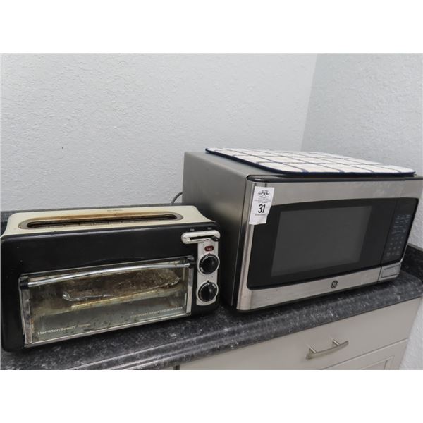 GE S/S Microwave Oven, Toaster Oven