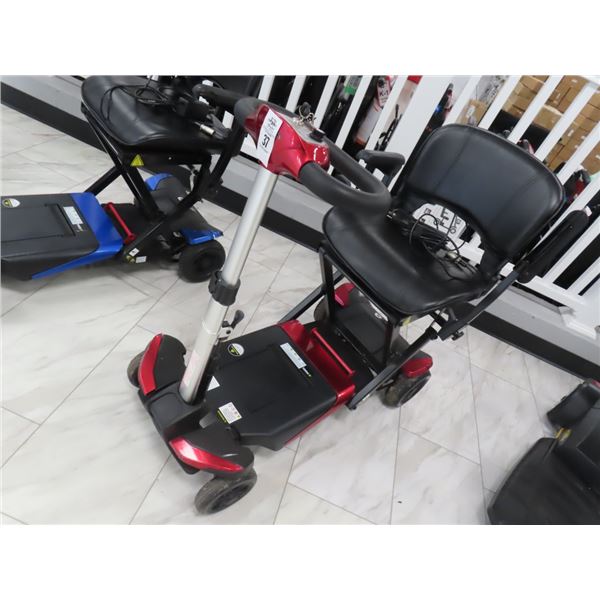 Solax Mobility Chair w/Charger Collapsible  - Red
