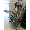 Image 1 : Grey Rotating Rolling Gridwall Merchandiser