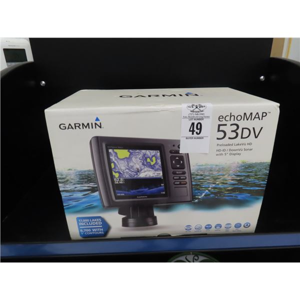 Garmin Echo Map #53DV HD Sonar w/5" Display