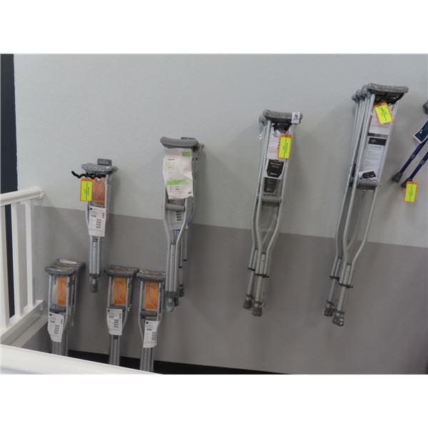 Asst. Size Crutches -16 Pair