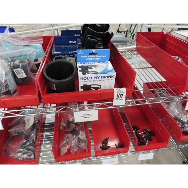 Drink Holders, Knee Sling, Elastic Shoe Laces, Accessories for Walkers