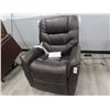 Image 1 : Golden Dark Brown Leather Lift Recliner
