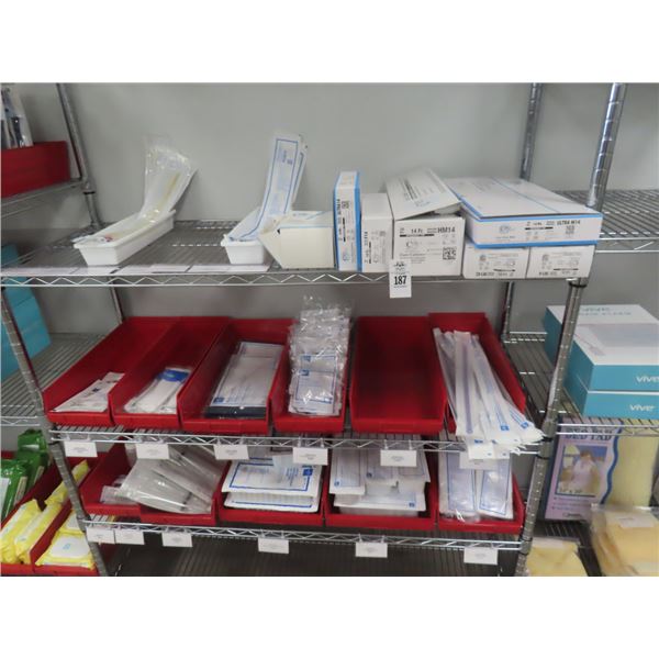 Irrigation Trays, Catheters, Medical Supplies w/Large Syringes