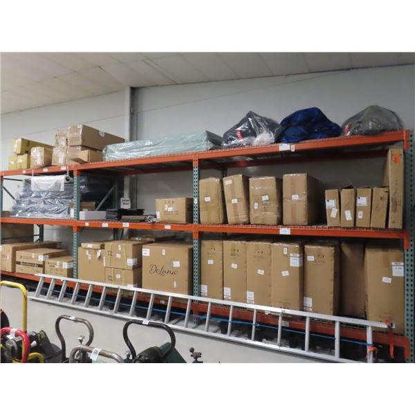 3-   8'  X  8'  X  4'  Pallet Rack Section 4UPS/18C/B w/Waterfall Decks - 3 X $