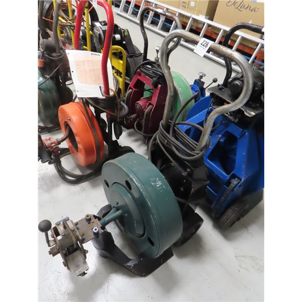 Green Commercial Power Sewer Snake