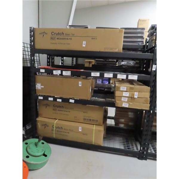 Black Heavy Duty 4 Shelf w/Waterfall Decking