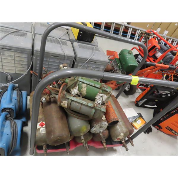 Cart w/12 Welding Tanks