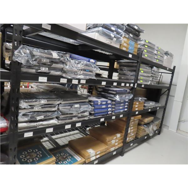4 Section Heavy Duty 4 Shelf Storage Rack w/5 Additional Uprights